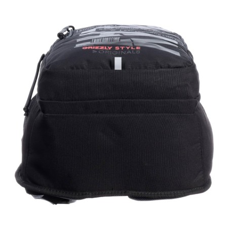 Youth backpack, 42 ​​x 31 x 22 cm, Grizzly 338, ergonomic back, laptop department, black/blue RU-338-3_1-6