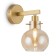 Wall lamp 60W, 1HE14, 24.5x19 cm, gold