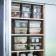 A container for a refrigerator or a closet with a lid, 36x15x10 cm, acrylic