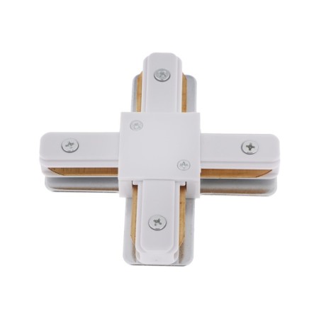 Connector for the Volpe, Q122, G41, X-shaped, single-phase, white-1