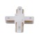 Connector for the Volpe, Q122, G41, X-shaped, single-phase, white