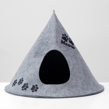 Animal house from felt "Wigwam Meow", 53 x 41 x 53 cm