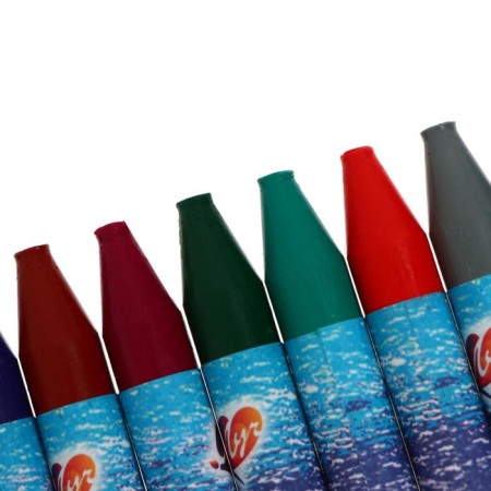Locks wax 24 colors "Fantasy", Round, mix-12