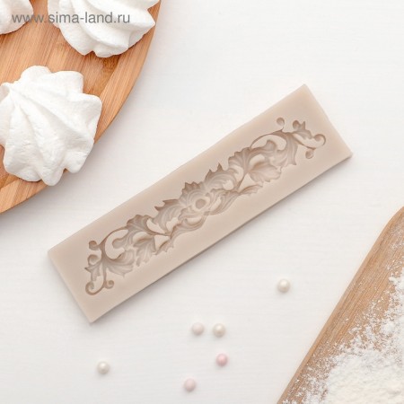 Mold Dolyana "Lepnin", silicone, 13.5 × 3.5 cm, color mix-6