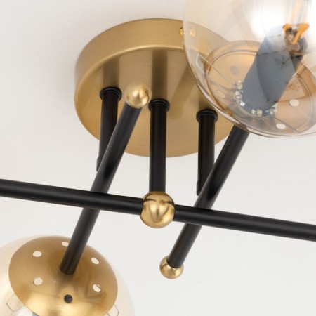 Ceiling chandelier Citilux "Pamela" CL144145, 4x40W, E14, colorful color-13