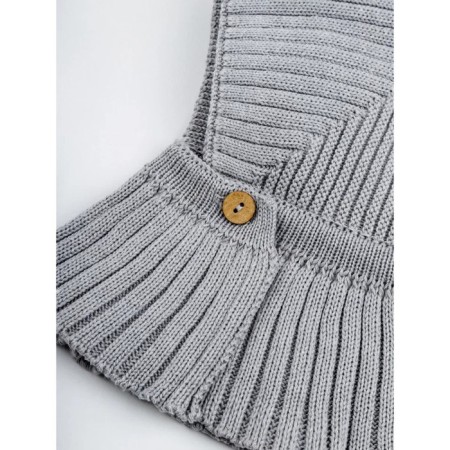 Hat-hat Children's Winter Pure Love Angle, size 46-48, color gray-4