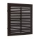 Ventilation grate "Cosmetic" luxury L155KR, 155x155mm, with a grid, indescribable, brown
