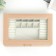 Casket to the leatherette for jewelry "Hamptons" beige 5.5x27x18 cm