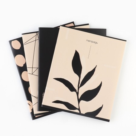 Notebook A5, 36 liters on the paper clip internal block No. 1 mix “September 1: beige” UV lac-1