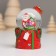 Souvenir Polystone Water Ball Light "Santa Claus. Gift" MIX 4.5x4.5x7.5 cm