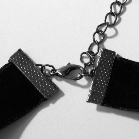 Choker "Tango" rose, red-black color, 30cm-1