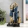 Souvenir Polystone "A couple - a date for the guitar" silver with blue 19x8x12 cm mix