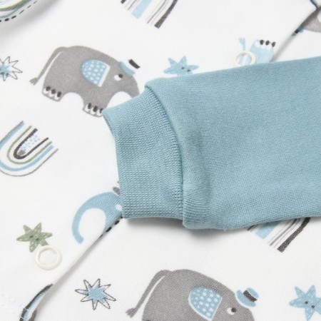 Nursery blouse, white color/elephants, height 56 ​​cm-2