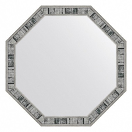 EvoFORM mirror in a baguette frame, 50 mm, 59x59 cm, color aged tree