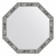 EvoFORM mirror in a baguette frame, 50 mm, 59x59 cm, color aged tree