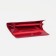 Women's wallet on the button, red color