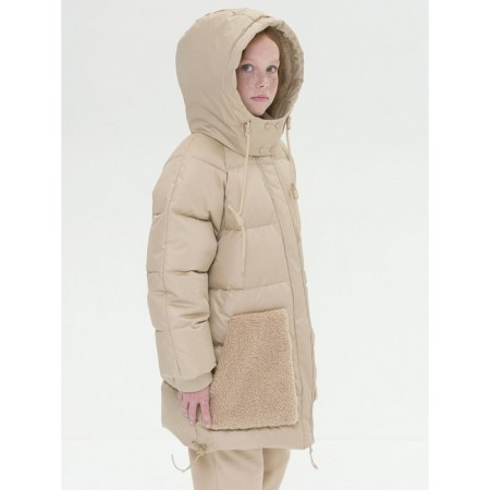 Jacket for girls, height 158 ​​cm, sandy color-4