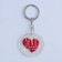 Acrylic keychain with a joke "Wine took over", Diam. 4.5 cm