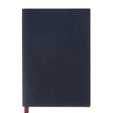 The diary is notathered, A6+format, 116 sheets, cage, blue light, tones.  cut