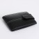 Male purse on the button, black color