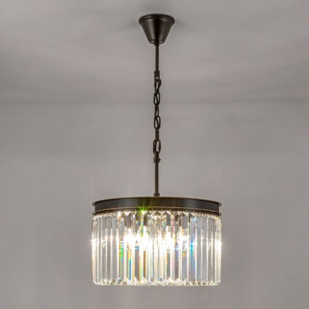 Suspended lamp Citilux "Martin" CL332081, 40x40x125 cm, 8x60W, E14, Black Color Black-10