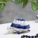 Gzhel box "Turtle", white-blue, ceramics,