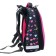 School backpack 38 x 30 x 16 cm, ergonomic back, Stavia "White Dog" multicolor/pink