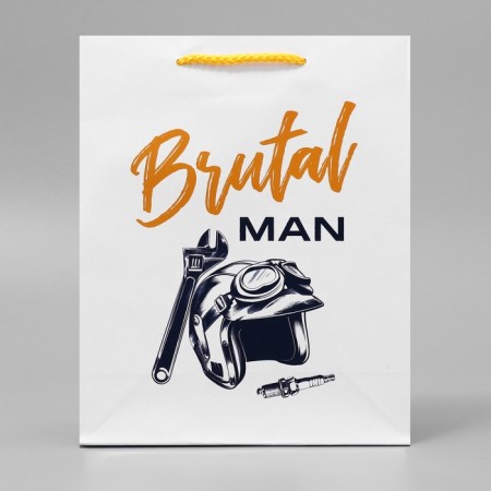 Gift laminated package, packaging, Brutal man, ms, 23 x 18 x 8 cm-2