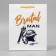 Gift laminated package, packaging, Brutal man, ms, 23 x 18 x 8 cm