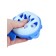 Silicone teether for teeth with a rattle "Fish", in the case, blue color, crumb I
