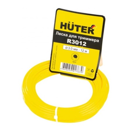 Huter trimmer fishing line, circle, d = 3 mm, 12 m
