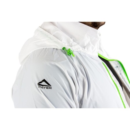 Vetrovka Payer "Fox" is moisture-proof, nylon, white with black, rr 56-58 Height 182-188-9