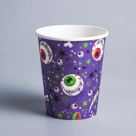 A glass of paper "eyes", 6 pcs.