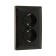 Double Luazon Lighting "Antei", 16 a, hidden, with salary, black