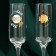 A set of champagne glasses “Bride and Bride”, 2 pieces, 200 ml, type of drawing: Decol
