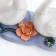 Souvenir ceramics "Two swan in a backwater with a lotus" 13 cm