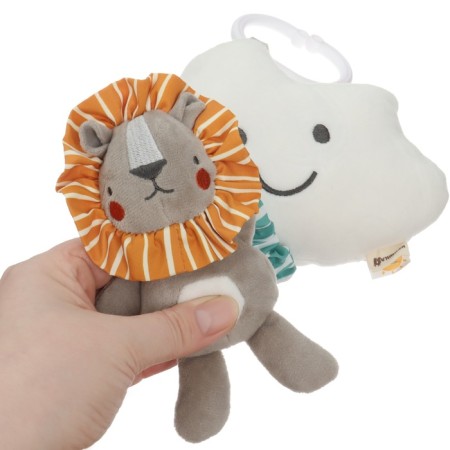 Musical Suspension "Leon Lion", with a squeak, on a crib, stroller, crumb I-12