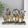 Souvenir Polystone "Birds in hats. Welcome" 3.3x14.7x10.5 cm