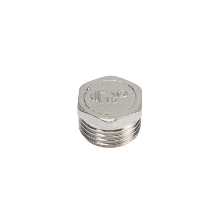 Zein plug, 1/2 ", external thread, nickel -plated brass