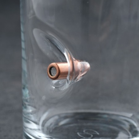 Set "impenetrable. Limited black", curtain with a bullet, 2 cups for whiskey with a bullet-3