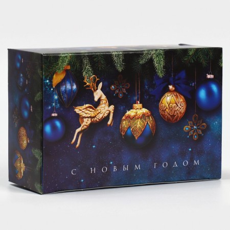 Box the team "New Year's balls", 18 x 12 x 7 cm, New Year-1
