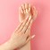 Summer Vibe patch nails, 24 pcs, adhesive plates, ballerina shape, glossy pink/beige/blue color