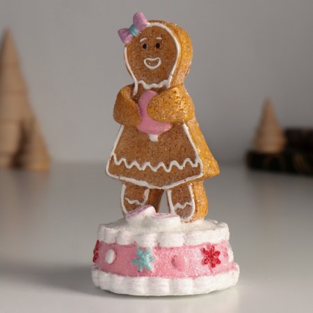 Polystone souvenir "Pitch on Kex, with a marshmallow" 6.5x6.5x11.5 cm-3