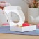 Gift box team with a window, white, 11.5 x 11.5 x 3 cm