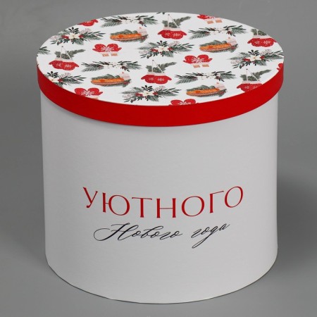 Gift Box "Cozy New Year", 19.5 x 22 cm, New Year-1