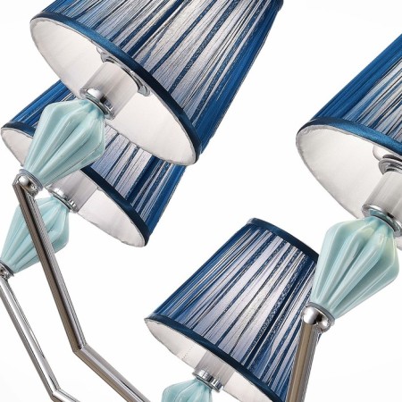 Suspended EVOLUCE lamp. Sle1116-103-08. Balnea. 8x40 watts, E14, 87x87x42 cm, chromium color-3