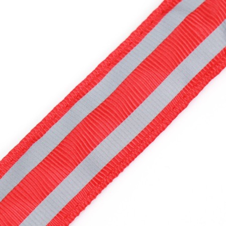 Collar with backlighting double strip size m, Osh 40-48 x 2.5 cm, 3 glow modes red-8