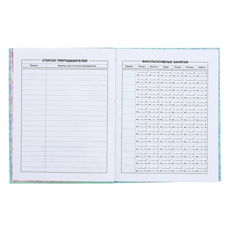 Universal diary for grades 1-11, 48 sheets "Techno Panther", integral cover, glossy lamination, foil embossing-5