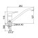 Accoona A5152B kitchen, single -leaf, silumin, chrome