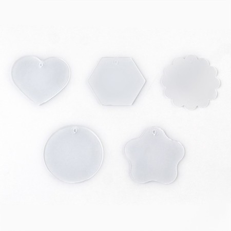 Set for creating acrylic key cards with stickers "for a girl"-6